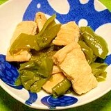 万願寺唐辛子と油揚げの軟らか煮